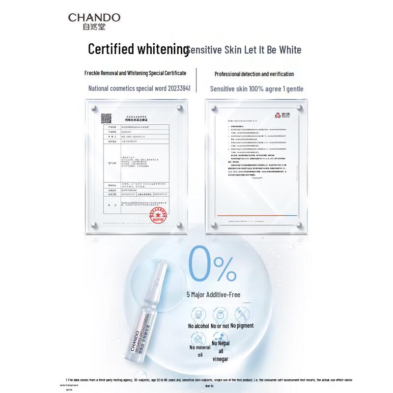 CHANDO Niacinamide Whitening Ampoule Face Mask