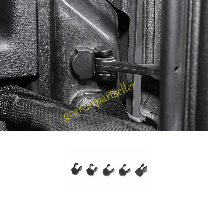 For Jeep Wrangler JL 18-2024 Matte Black Door Restrictor Stopper Cover Trim