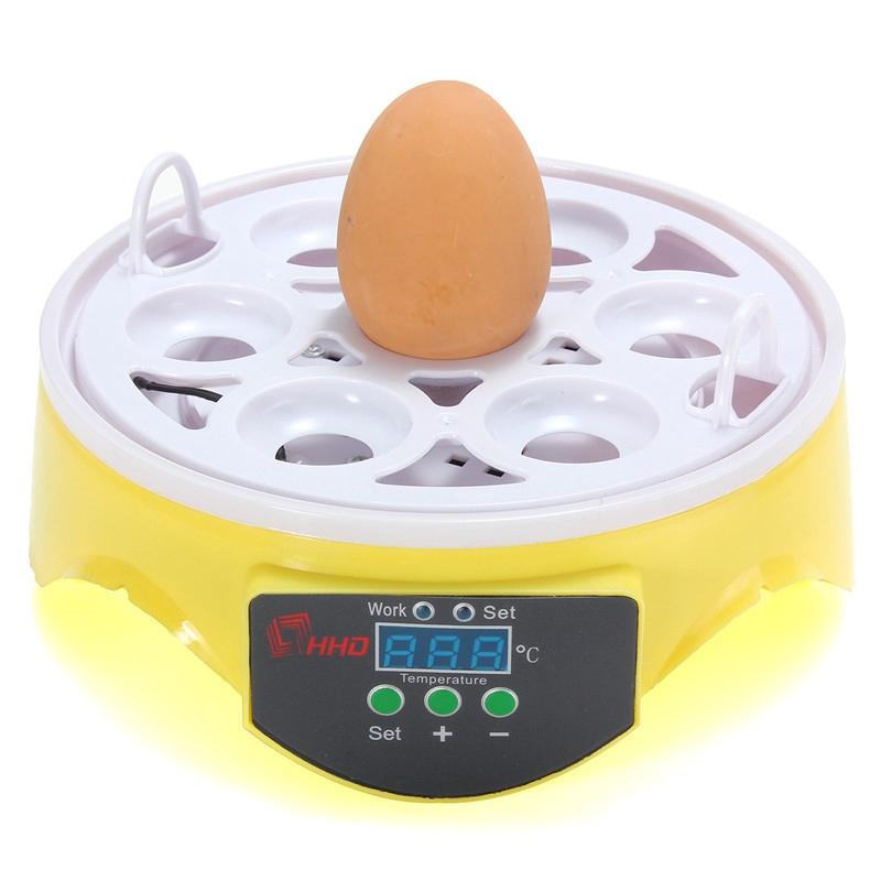 7 Eggs Capacity Incubator Mini Egg Incubator Brood Machine Chicken Duck Hatcher Electronic Automatic Incubator Brooder New