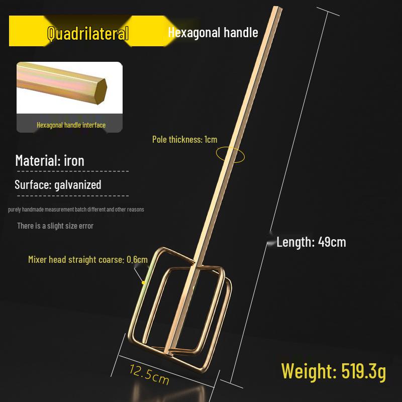 Electric Drill & Hammer Rebar: Double Mountain Gypsum, Putty, Paint Coating Mixer Rod