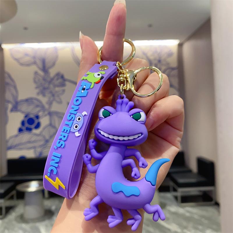 Креативный Смешной Мультяшный Брелок Монстр Большеглазый Мальчик Монстр с Длинными Волосами Детская Кукла Машина Подарки