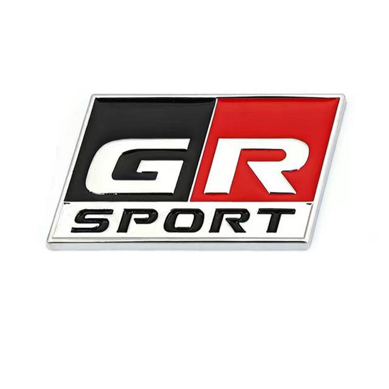 OKBY5 3D Metal Car Sticker GRMN Sport Emblem Badge Decals for Toyota GR Sport MN Hiace Estima Hilux Rav4 Supra Camry Crown CHR Avalon