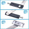 Inside Adjustable Stainless Steel Aluminum Window Sliding Wind Bracing Limiter Two-Link Angle Controller Window Wind Support