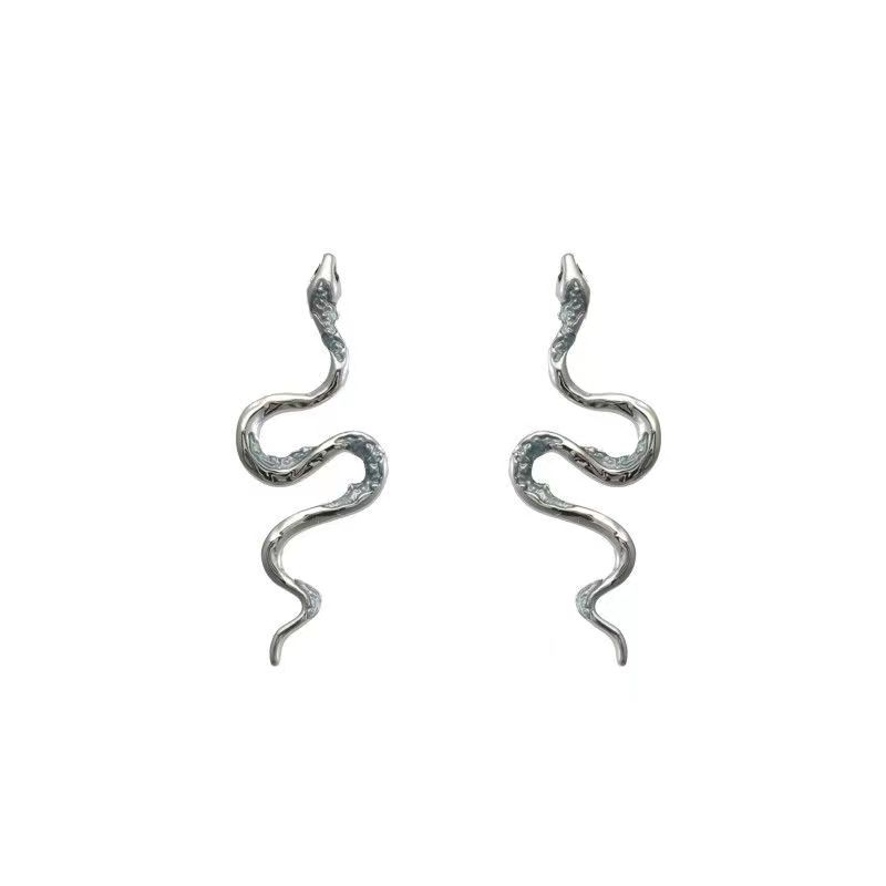 

CHAIFU studio/E819 Футуристические механические серьги в форме змеи из коллекции глазурованного дизайна в стиле унисекс