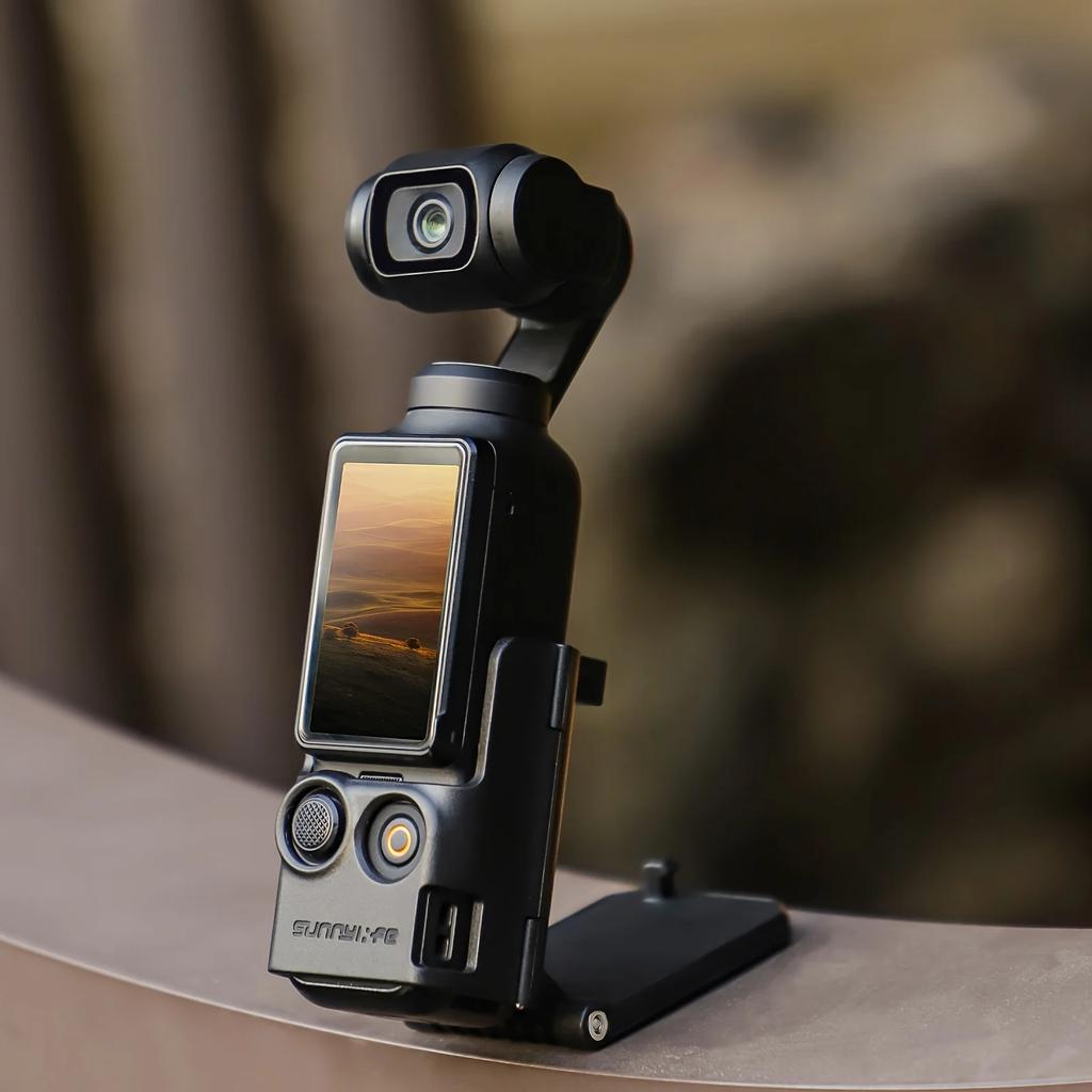 Sunnylife Magnetic Mount Base for DJI Osmo Pocket 3 (1-Pack) - Adjustable Desktop Stand with Strong Magnetic Grip