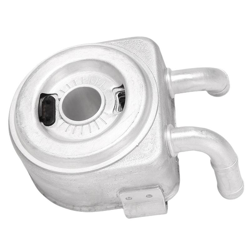 New!1 Piece 2.0L Hybrid Engine Oil Cooler 264102E010 26410-2E010 Silver Metal For Sonata 2016-2019 KIA Optima 2017-2020