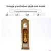 1:12 Scale Miniature Dollhouses Chiming Clock Model Crafted from Solid Materials for Realistic Living Room Decors Enhanc