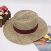 2025 New Men's Women's Wide-brimmed Seaweed Sun Hat Jazz Spring Summer Straw Hat Simple Fashion Topper Sunscreen Sunshade Hat