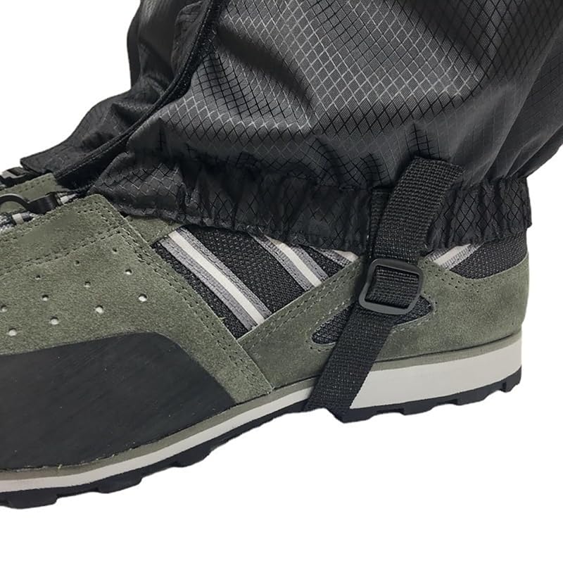 LeTradeJP Leg Covers, Hiking Gaiters, Spats, Water-Repellent, Stain-Resistant, Snow-Proof, Sand-Proof, Mud-Proof, Lightweight, Breathable, Adjustable,