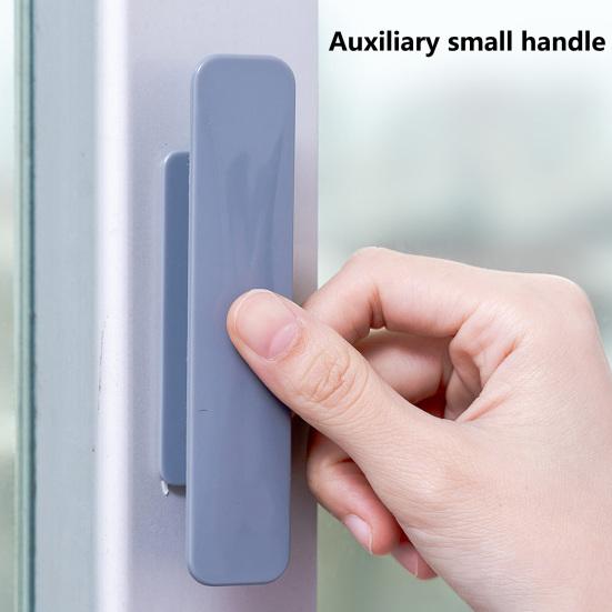 1 Pair Cabinet Handle Punch-free Self-adhesive Cabinet Cupboard Door Pull Handle Home Supply