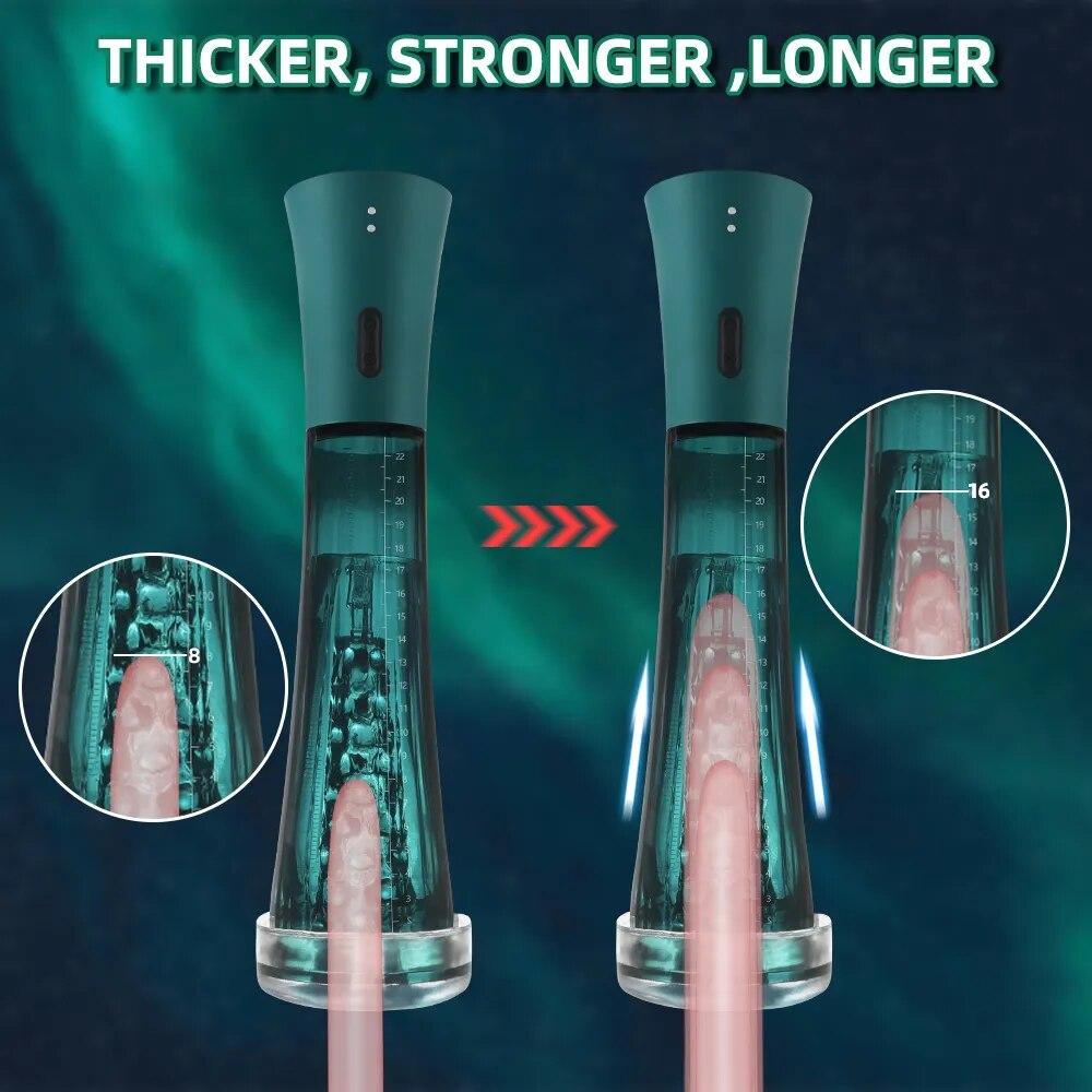 Vacuum Suction Potent Erectile Enhancer 3 Sucking Penis Pump Extender Enhancer SuckingMale Masturbator Cup Dick Pump Delayed 18+ Adult Sex Toys
