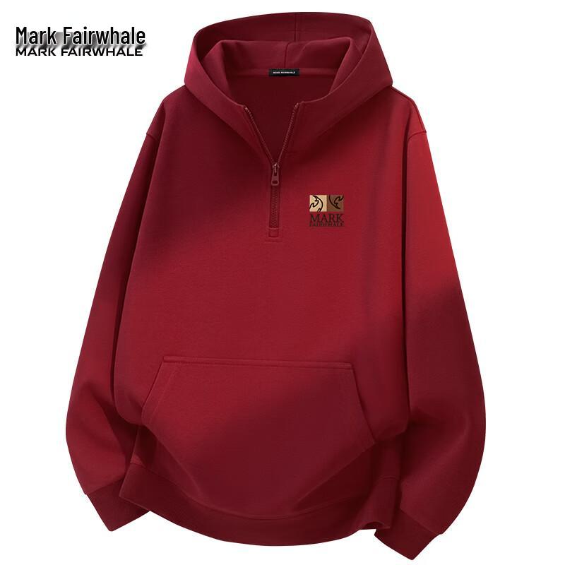 

Mark Fairwhale Men s Hooded Half-Zip Pullover Sweatshirt 2XL