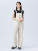 Beams Heart All-in-One/Overalls, Semi-Wide Overalls, Size 25S, Women's, Off White, One Size