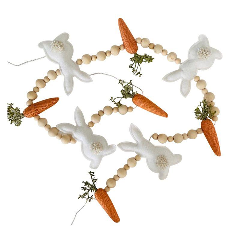 AEE2-1 Piece Halloween Wreaths Carrot Garland Carrot Decor Carrot Beaded Garland Pendant