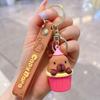 Cartoon Capybara Keychain: Cute Backpack Pendant and Hanging Doll Gift