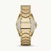 Michael Kors Whitney Three-Hand White Dial Gold Steel Strap Watch For Women - MK6693