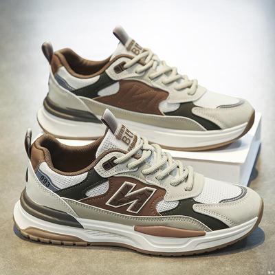 Pánské boty podzim nové všestranné síťované prodyšné boty pro tátu lehké běžecké odolné sportovní ležérní boty