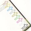 [20pcs Durable Metal Cross Clips] 20pcs Assorted Colors Metal Cross Paper Clips - Durable Steel Office Bookmarks & Document Organizers