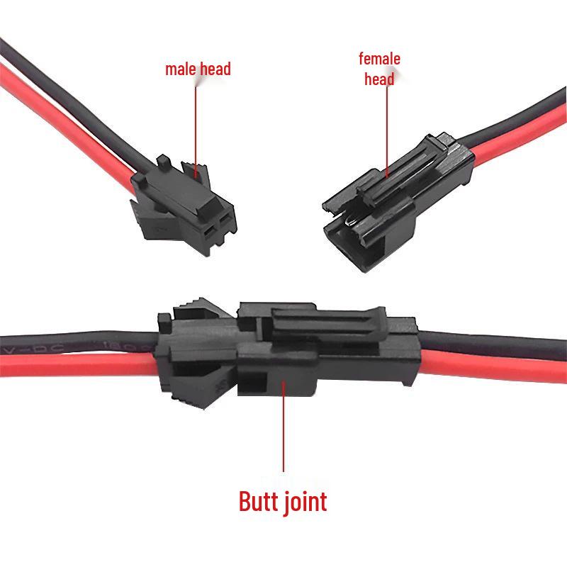 SM 2.54mm Electronic Wire with 18AWG/20AWG Male-Female Connector, Eco-Friendly PVC