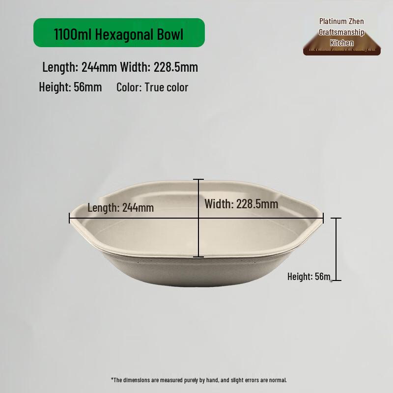 Biodegradable Hexagonal Paper Bowl