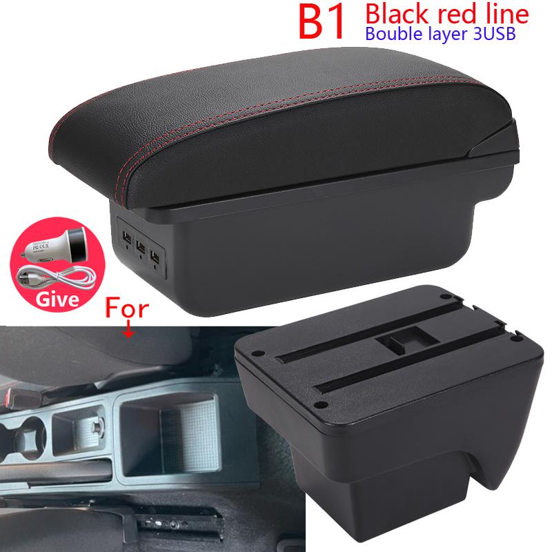 For Seat Ibiza Armrest Box For Seat Ibiza 6j MK4 IV 6L Car Armrest 2018-2025 Storage Box Retrofit Parts Interior Car Accessories