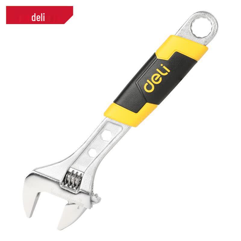 Deli Plastic Handle Adjustable Wrench