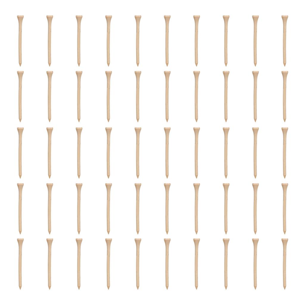 50 Stück Golf Tees Professionelle Starke Ersatz-Holz-Golf-Tees für Golfzubehör 83mm 3,27in