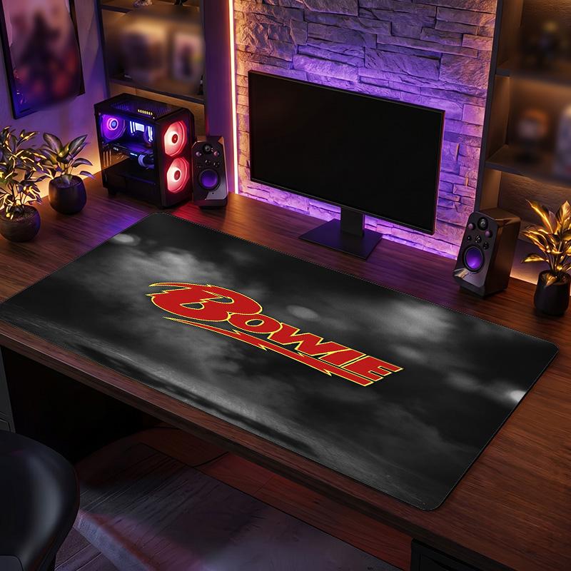 David Bowie Print Large Mouse Pad Smooth Surface Anti?Slip Desk Mat For Gaming Office Laptop Decoration