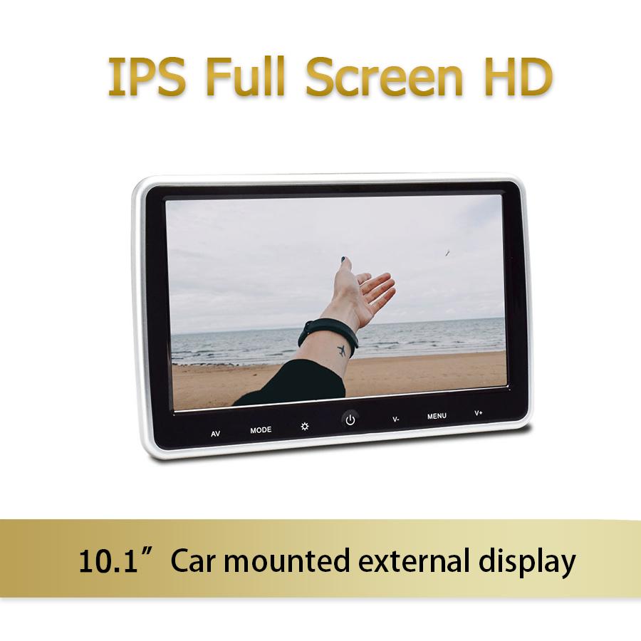 

Ультратонкий ЖК-дисплей 10,1-дюймовый автомобильный монитор для подголовника AV-плеер Mirror Link FHD1080P Видеоэкран с USB/SD Мультимедиа коричневый