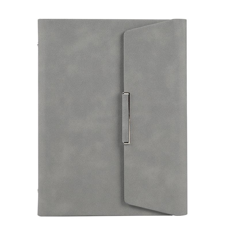 Triple-Buckle Faux Leather PU A5 Business Notebook - Portable, Multi-functional Storage Diary A5