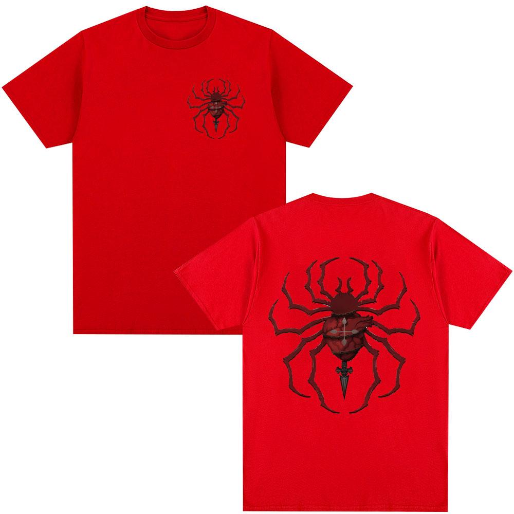 Anime Hunter X Hunter Tshirt Phantom Troupe Spider Logo Unisex Women Short Sleeve T Shirts Cotton Oversized Tshirts Streetwear S