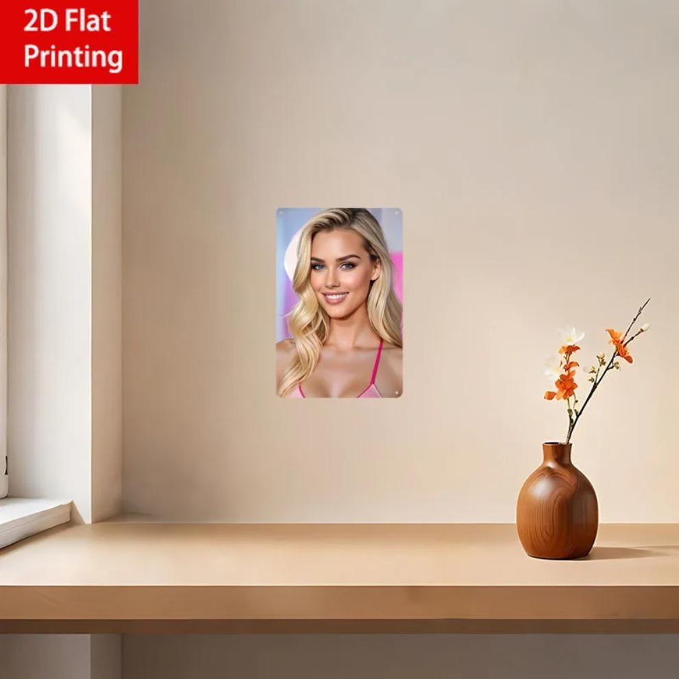 GOTOP Tinplate Metal Wall Art 8x12 Inch Vintage Retro Decor for Cafe Bar Home