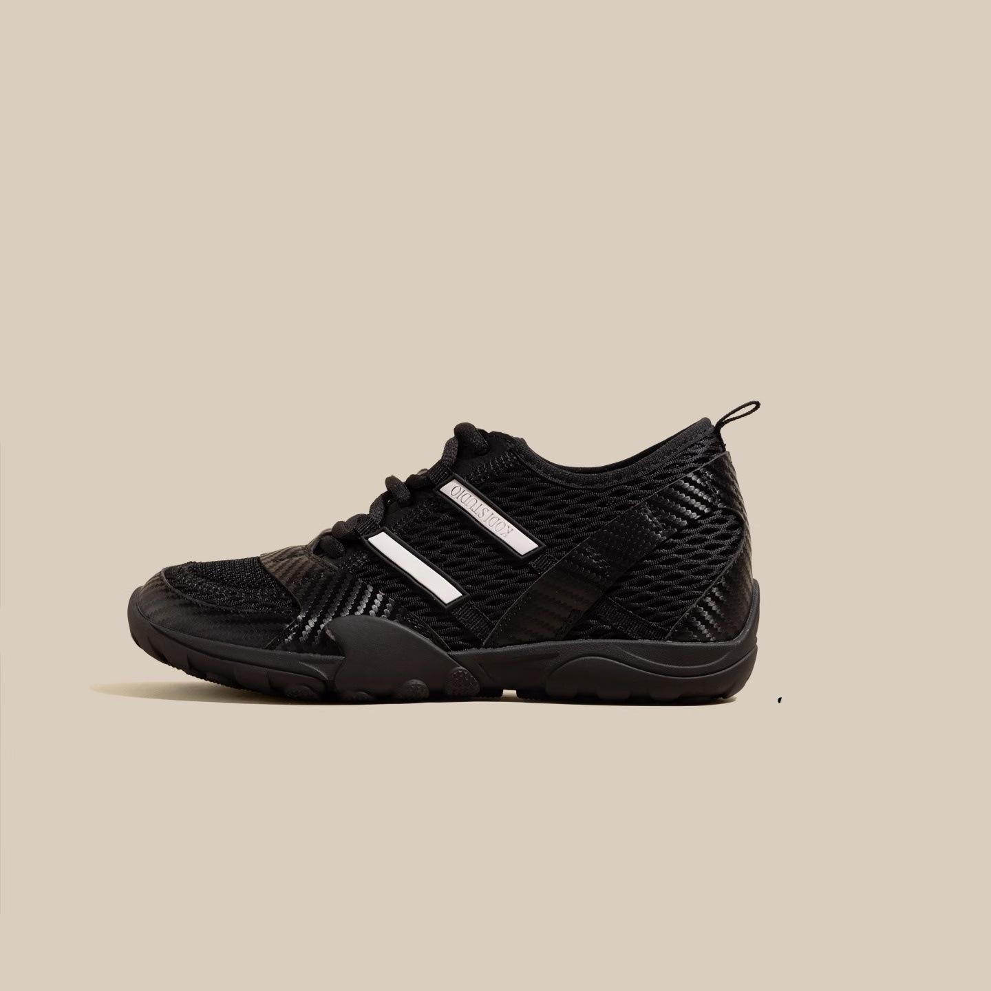 

Summer new barefoot shoes women s mesh breathable retro casual running sports shoes 40 чёрный