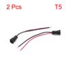 2/3/4/5/10Pcs T5 Panel Light Lamp Bulb Dashboard Indicator Extension Wire Harness Socket Connector for Car T5 Light Socket