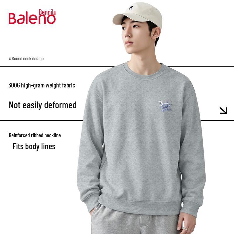 Baleno Men's Long Sleeve Crewneck Sweatshirt