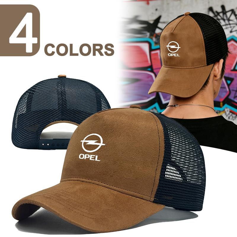 Fashion Opel Logo High-quality Suede Mesh Baseball Hat Letter Embroidery Design Outdoor Sport Cap For Opel Astra Insignia Vivaro