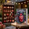 Christmas Tree Pendant 2026 Anatomy Advent Calendar, 24-Day Body Organ Ornament Set, Human Anatomical Calendar for Kids Hanging Decor Tree,