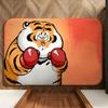 Character I-I'm Not Fat T-Tiger Floor Mat Soft Flannel Entrance Door Mat Non Slip Absorbent Bathroom Bedroom Floor Rug