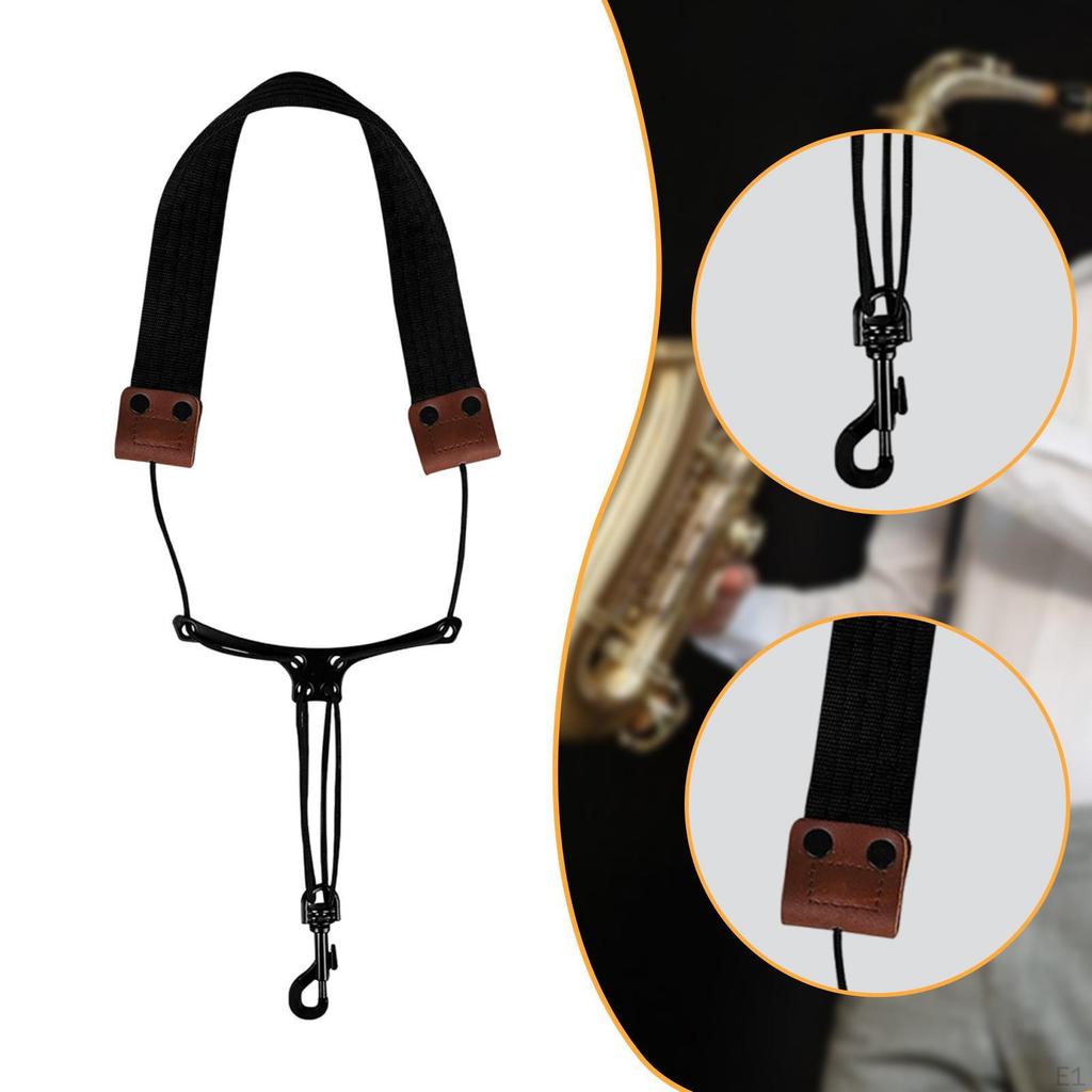 Saxophone Neck Strap Adjustable Premium Sturdy Supplies for Tenor Alto Baritone Gift Portable Sax