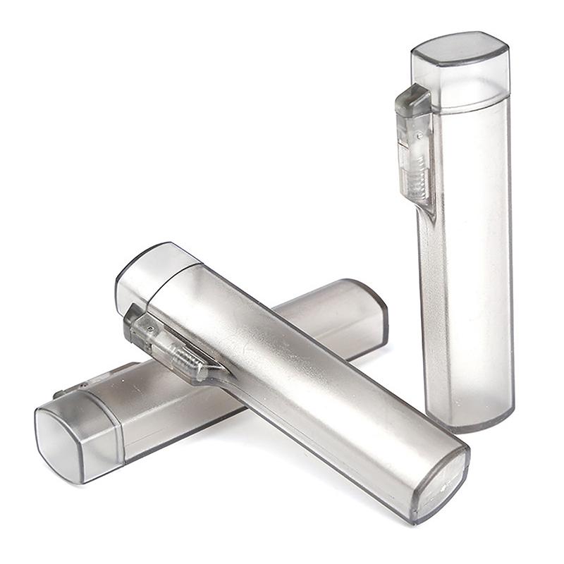 Přenosná průhledná mini úložná krabička Cestovní krabička na párátko na vatové tampony Jednoduchý náplast na malé předměty Klasifikace dokončovací krabičky