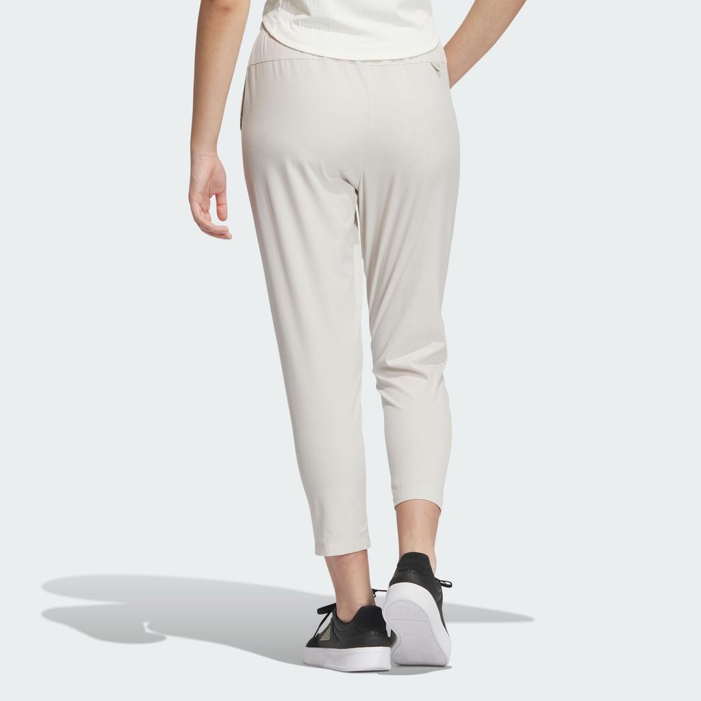 Adidas Small Logo 7/8 Elastic Sport Casual Pants Unisex Bottoms Alumina-Brown JJ1132