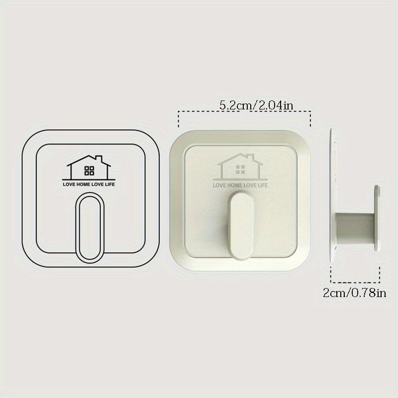 4PCS/SET Bathroom Kitchen Hooks High Quality Wall Hooks Coat Hooks No Hole Stamping Powerful Hooks