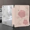Butterfly Flower Is Suitable for iPad Pro11 Inch Y Folded Edge Sticker, Tablet Protective Case with Pen Slot, Anti-drop Soft Case Ins Wind