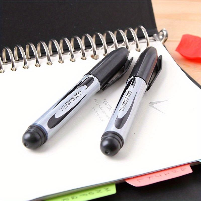 10 stk/eske Svart Tusj Falmeløs Oljepenn Skrivesaker Permanent Canetas Escolar Kontormateriell Skolemateriell