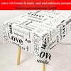 Waterproof Floral Print Tablecloth - Fresh, Rectangular Disposable Cover for Kindergarten Parties