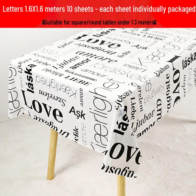 Waterproof Floral Print Tablecloth - Fresh, Rectangular Disposable Cover for Kindergarten Parties