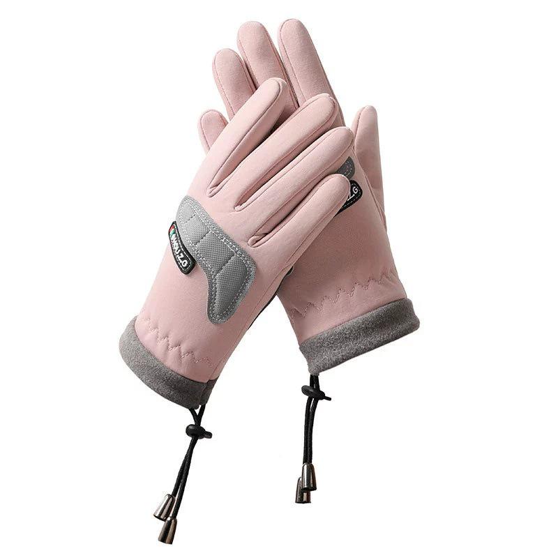 Children's Plus Velvet Winter Gloves: Windproof, Non-Slip, and Warm for Outdoor Cycling & Sports