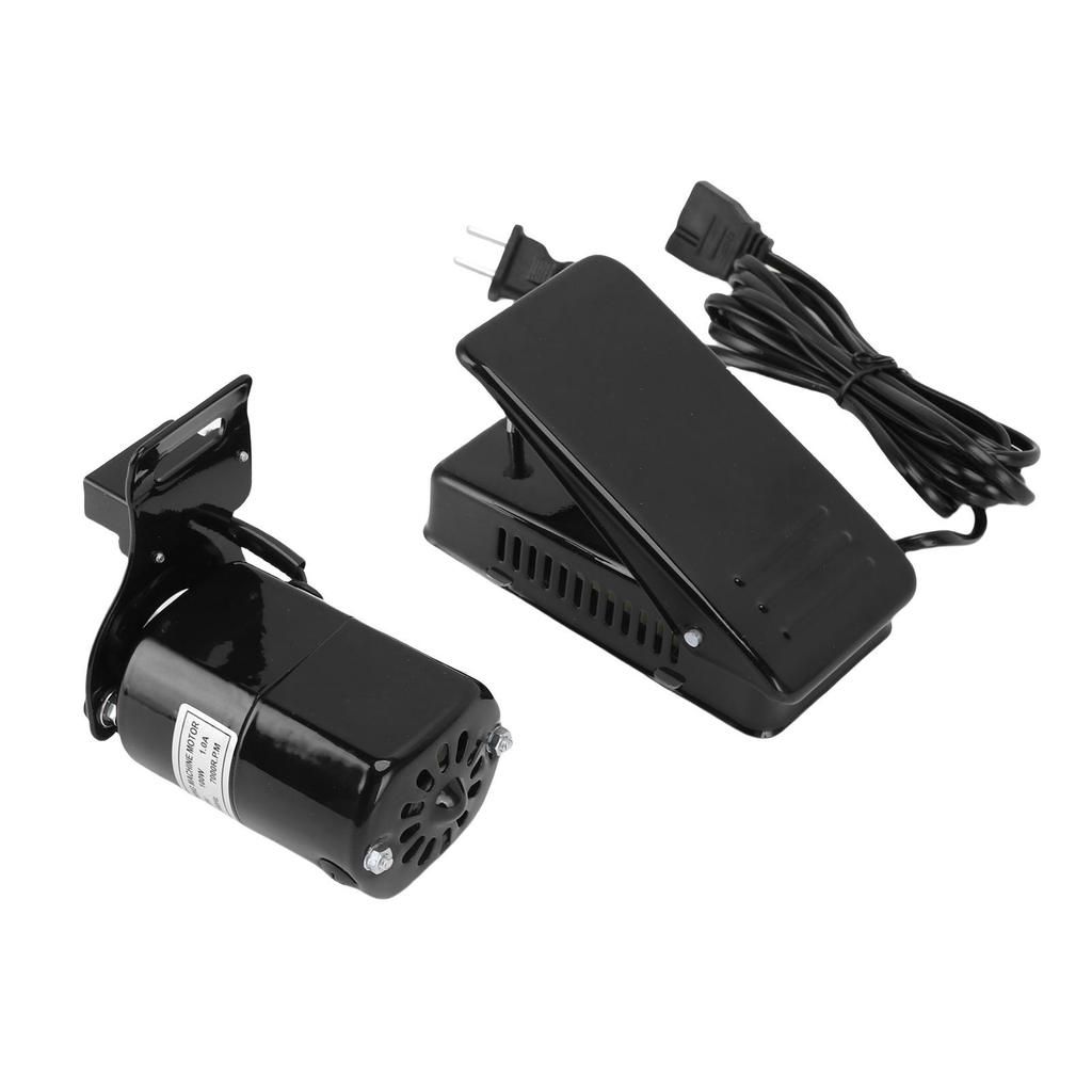 Nähmaschinenmotor-Kit 100W 7000 U/min Nähmaschinenmotor und stufenlose Geschwindigkeitsregelung Fußpedal mit Riemen