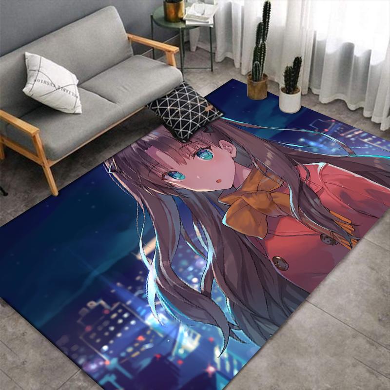 Fate Shirou Emiya anime Carpet multi-size Carpet for Living Room Bedroom Kid's Room Home Decor Area Rug Non-slip Mat Sofa Mat