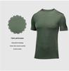 Men's Quick-Dry Ice Silk Running T-Shirt - Solid Color, Short Sleeve, Breathable, Loose Fit